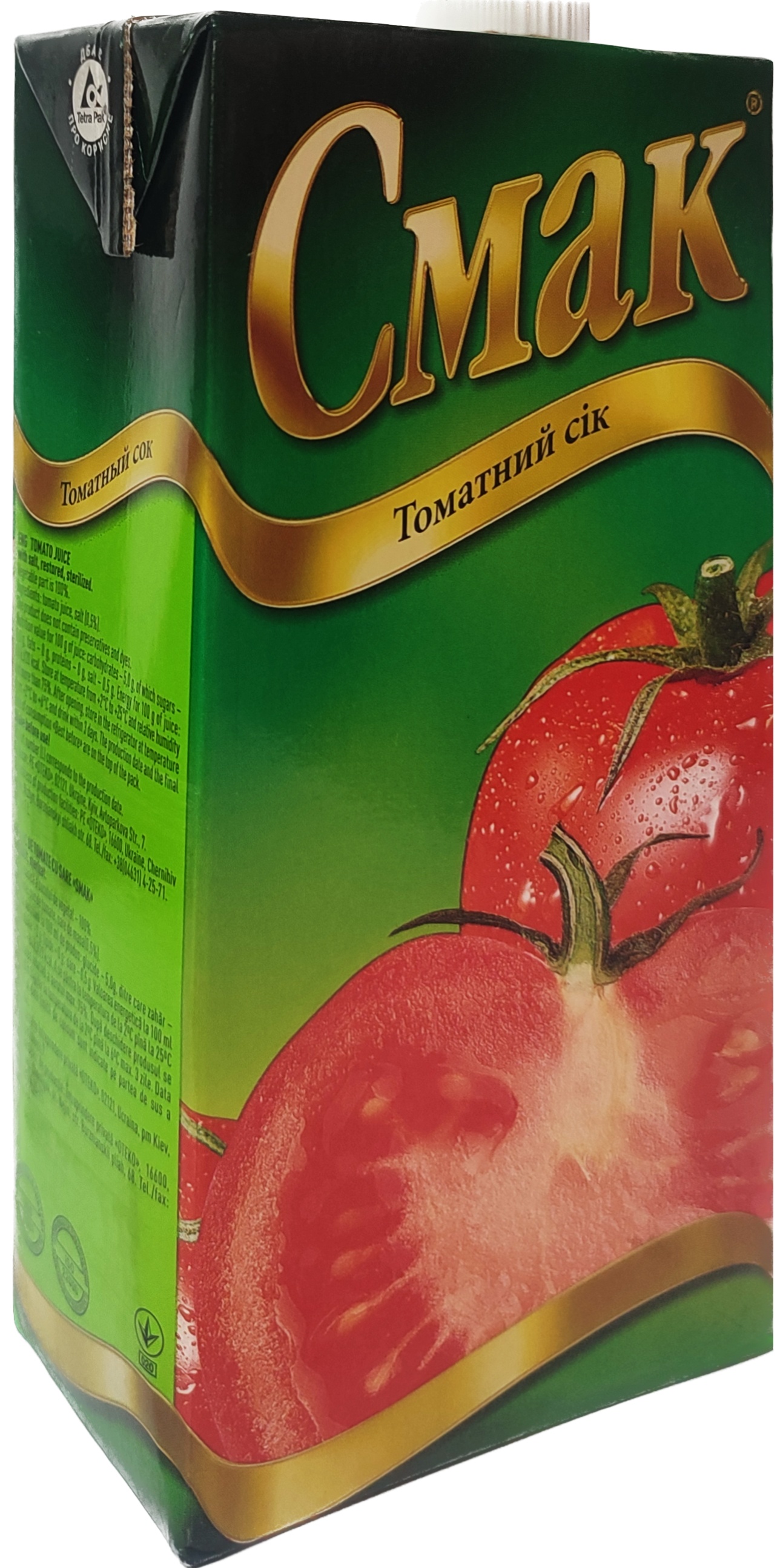 Сік Смак Томатний 1л